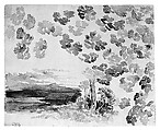 Leaves, John Singer Sargent (American, Florence 1856–1925 London), Watercolor on white wove paper, American